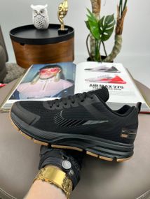 Чоловічі кросівки Zoom Structure 17x All Black Orange (текстиль) весна / літо / осінь 43 27.5 см