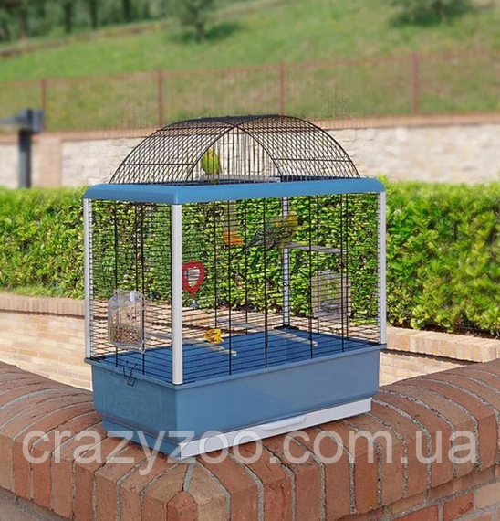 Клітка для канарок та маленьких птахів Ferplast Palladio 4 блакитна 59х33х69 см 52059817 | Зображення 2