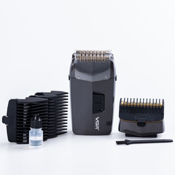 Шейвер-тример VGR V-086 зі знімними насадками, сірий