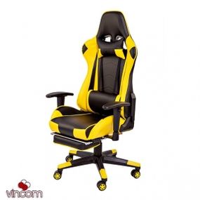 Кресло Goodwin Drive blackyellow с подставкой