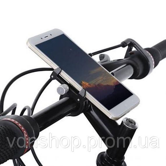 Кріплення для телефону чорне на кермо велосипеда, Тримач для телефону на кермо велосипеда квадроцикла OM-89 | Зображення 1