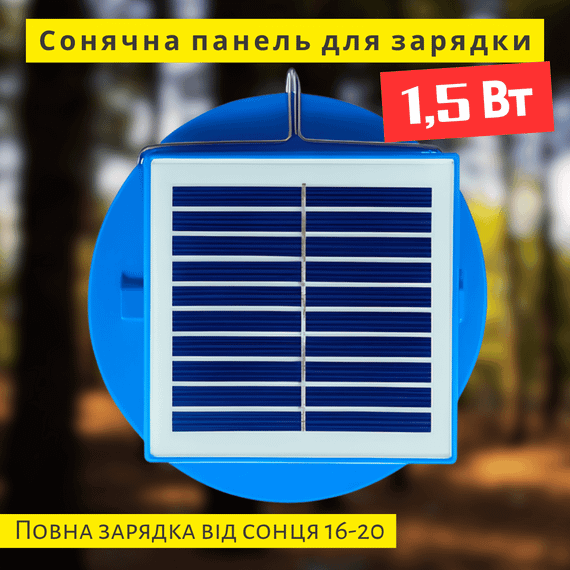 Сонячний Ліхтар-Прожектор 4-в-1 з Повербанком 5400 mAh, Вулична Гірлянда 10м на 8 режимів та LED-Лампа IPX4 | Зображення 4