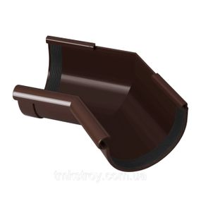 Угол желоба внутренний 135°. 130/100 Водосточные системы Rainway (Ренвей). коричневый