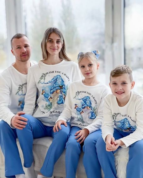 Піжама чоловіча "Family look" Носи своє 46 Білий (p-12640-141779) | Зображення 6