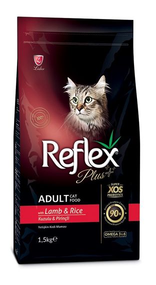 Корм Reflex Plus Cat Adult Lamb & Rice сухий з ягнятком для дорослих котів 1.5 кг