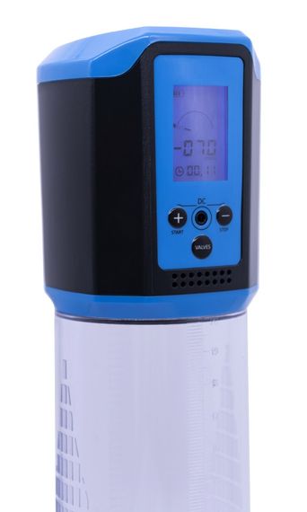 Автоматична вакуумна помпа із зарядкою від USB та LCD дисплеєм CANWIN Passion Pump Men Blue - P648AU sexstyle | Зображення 5