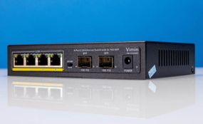 Комутатор Vimin VM-S250402 з 4 портами 2.5GbE та 2 портами 10GbE.