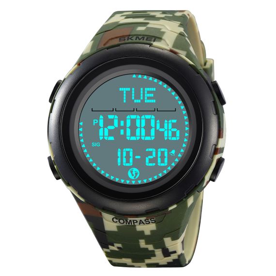 Чоловічий годинник Skmei 2166CMGN Army Green Camouflage | Зображення 1