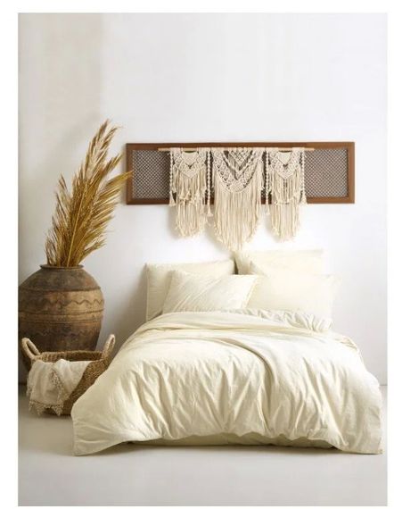 Постільна білизна Limasso Stonewashed Ranforse 200 х 220 см Akdeniz Cream