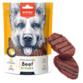 Лакомство для собак Wanpy Grilled Beef Steak с говядиной 100 гр