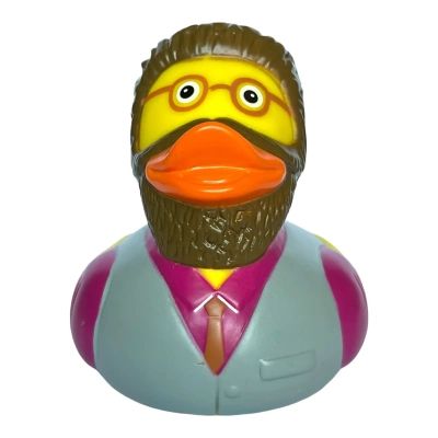 Игрушка для ванной Funny Ducks Утка Хипстер (1328) | Зображення 1