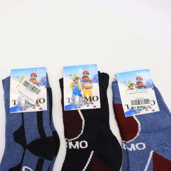Дитячі шкарпетки шерстяні Termo Socks, 5-7 розмір, 1 пара / Зимові шкарпетки для дитини / Термошкарпетки для дітей | Зображення 2