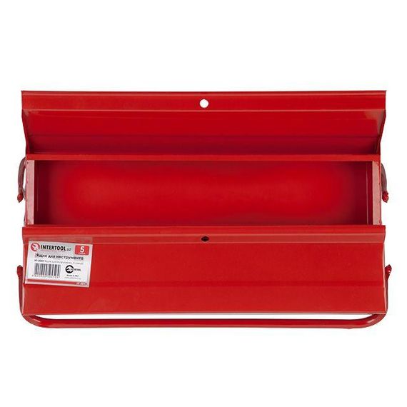 Ящик для інструментів металевий 450 мм, 5 секцій INTERTOOL HT-5045 | Зображення 5