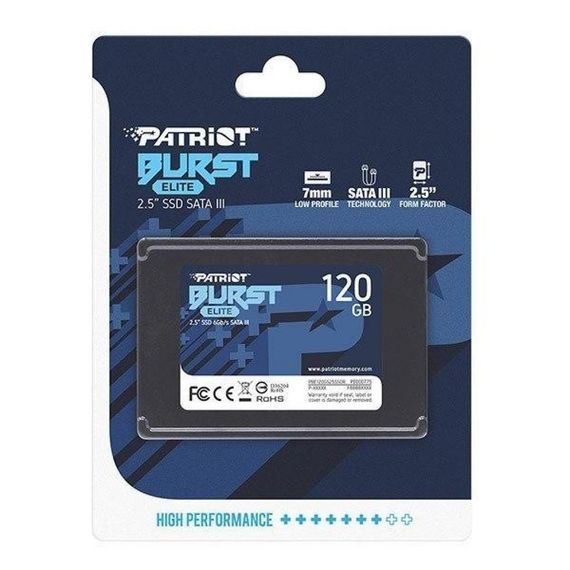 Накопичувач SSD 2.5" 120GB Burst Elite Patriot (PBE120GS25SSDR) | Зображення 4