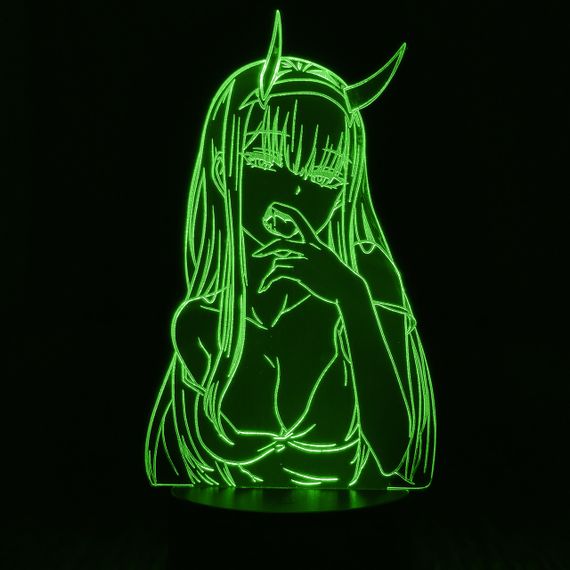 Акриловый светильник-ночник Зеро Ту 2 зеленый tty-n000345