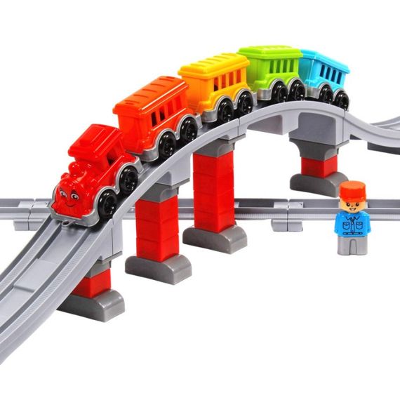 Детский набор конструктора "Железная дорога" 1300TXK 59 деталей | Зображення 6