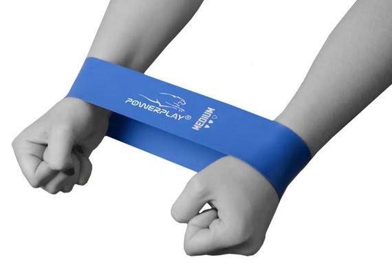 Резинка для фітнесу PowerPlay 4114 Mini Power Band 1 мм Medium Сіня (7.5 кг) (PP_4114_Blue_Medium) | Зображення 4