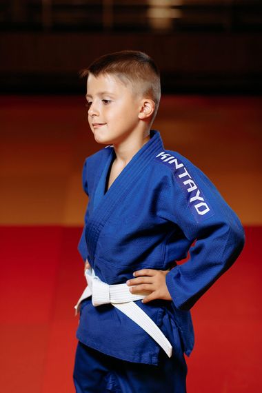 Кімоно для дзюдо синє, TM "Kintayo" Koka, 150 зріст, щільність 350 гр/м.кв | Зображення 1