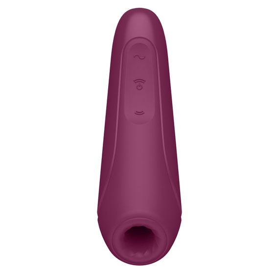 Вакуумный клиторальный стимулятор Satisfyer Curvy 1+ Rose Red с управлением через интернет | Зображення 3