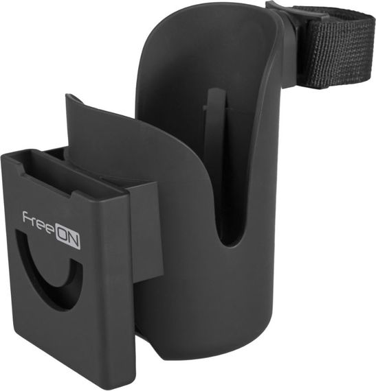 Тримач 2 в 1 для коляски FreeON, black