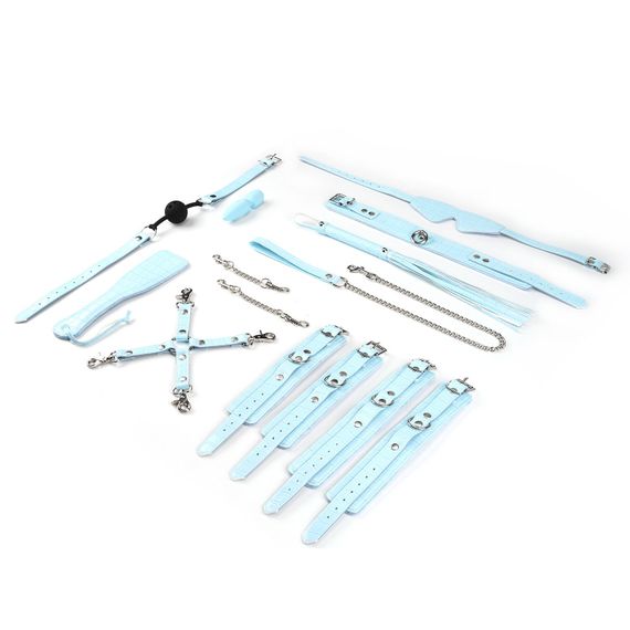 БДСМ-набір для початківців Liebe Seele Macaron 9pcs Bondage Kit-Mint, 9 предметів, мініванд | Зображення 2
