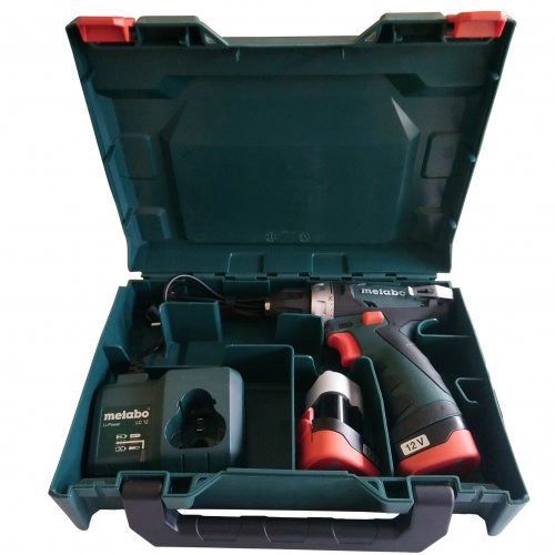 Metabo Шурпокрут-дриль POWERMAXX BS BASIC, акумуляторний, 2*12В, 2 Аг, 0-360/0-1400об/хв, патрон 1-10мм, шестигранник, 17/34Нм (600984500) | Зображення 7