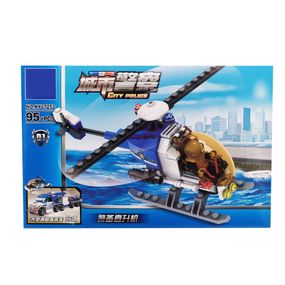 Конструктор дитячий  Поліцейська техніка Конструктор для дітей блочний від 3-х років