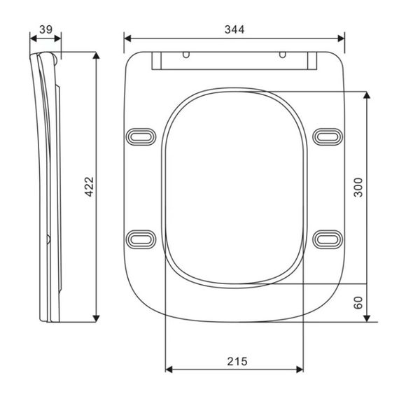 Сидіння для унітазу Qtap Crow 490 з мікроліфтом Slim Duroplast, Quick Release QT99SC5171W | Зображення 6