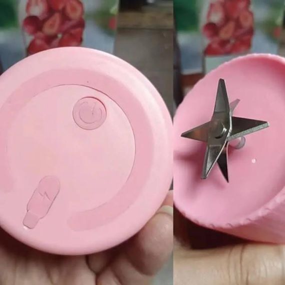 Портативний блендер MINI JUICER міні блендер для смузі Рожевий