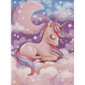 Алмазна мозаїка "Чарівний сон" AMO7947 з АВ стразами 30х40см