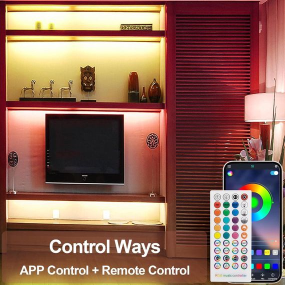 Стрічка світлодіодна 30 м, із синхронізацією під музику зміна кольору, наддовга | Зображення 4