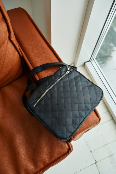 Барсетка Ромбик чорний | Зображення 1