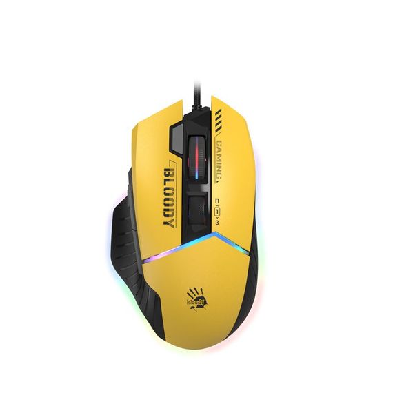 Миша ігрова A4Tech W95 Max Bloody, колір жовтий, активоване ПЗ