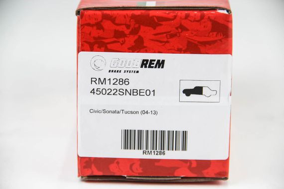 Колодки передні гальмівні Civic/Sonata/Tucson (04-13), GOODREM (RM1286) | Зображення 3