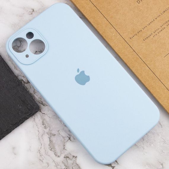 Чохол Silicone Case Full Camera Protective (AA) для Apple iPhone 14 (6.1") Блакитний / Sweet Blue | Зображення 4