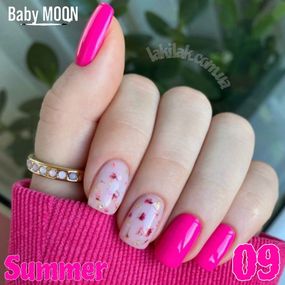 Гель-лак BABY MOON Summer №09 рожевий барбі, 6 мл