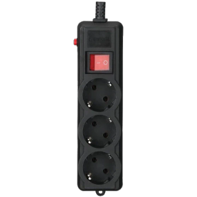 Gembird SPG3-G-6B-PRO Мережевий фільтр 1.8 м кабель 3 розеток - Вилки