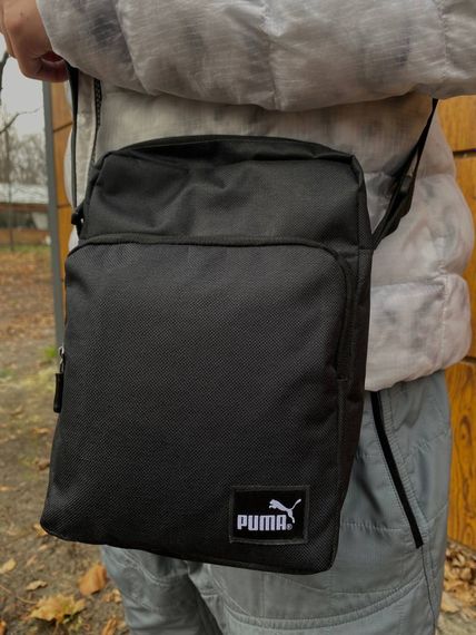 Барсетка черная с пришивным логотопом Puma | Зображення 7