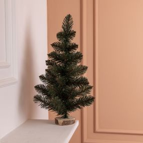 Штучна новорічна настільна міні ялинка «Полонинська» зелена 45 см SOK-M-03-2