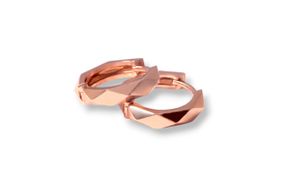 Серьги конго из красного золота S-0356