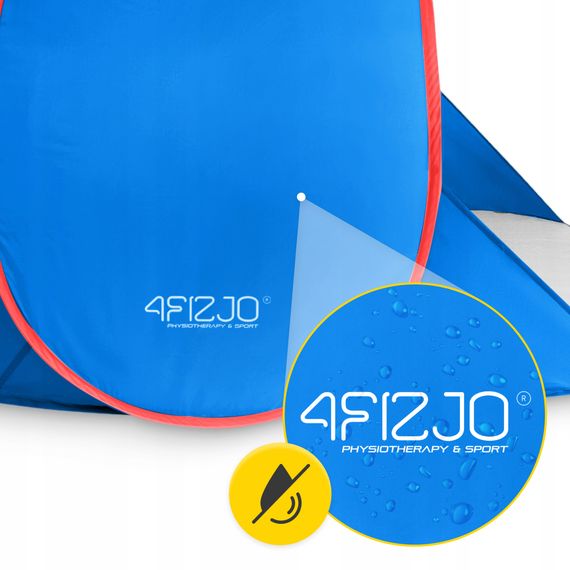 Намет пляжний 4FIZJO Pop-Up 195 x 120 см саморозкладний Blue/Red (P-5905973405164) | Зображення 2