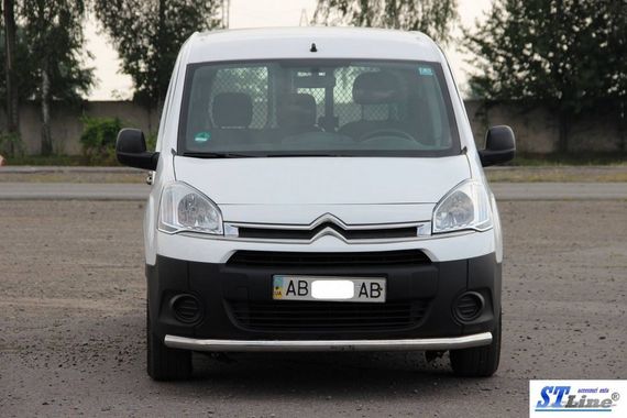 Передняя защита ST008 (нерж.) 70 мм для Citroen Berlingo 2008-2018 гг | Зображення 3