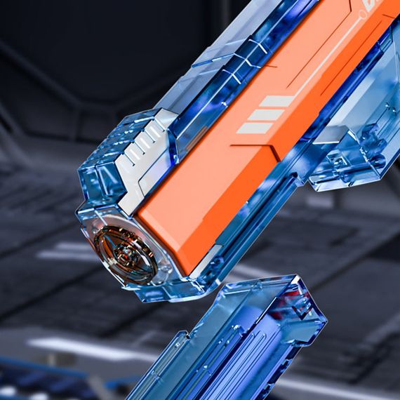 Водяний акумуляторний пістолет Water Gun 66-35 (500ml) with lithium battery Blue / Orange | Зображення 3