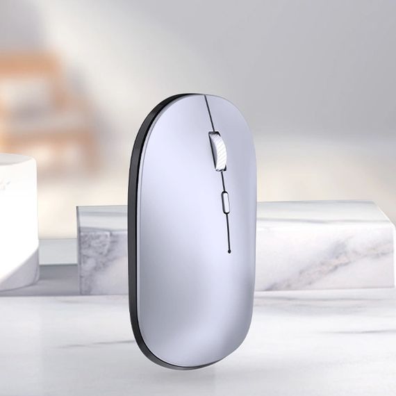 Беспроводная мышь WIWU WM110 Office Mouse (2.4G+Bluetooth) Silver | Зображення 2