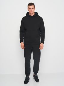 Костюм спортивний чоловічий утеплений чорного кольору, XL