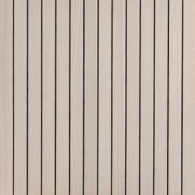 Покриття вінілове самоклеюче 3D рейки ясен кремовий 600*600*2,8мм (D) SW-00002199