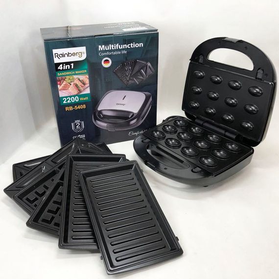 Вафли домашние в вафельнице электрической, Сендвичница бутербродов, Электрогриль для дома DA-29 | Зображення 8