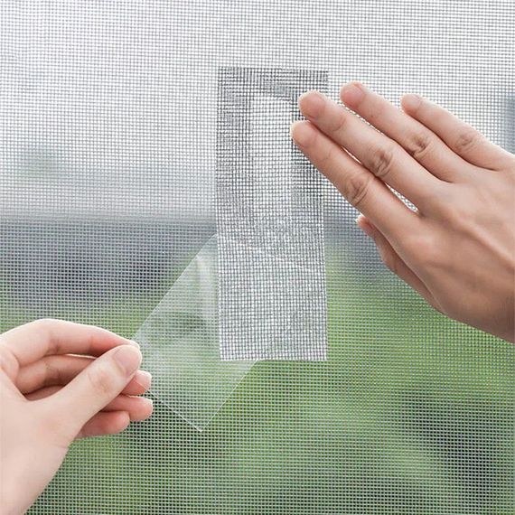 Самоклеюча стрічка для ремонту москітної сітки (2м х 5см), 1 рулон / Ремкомплект для москітної сітки | Зображення 4