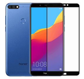 Full Glue защитное стекло для Huawei Y7 Prime 2018 - Black