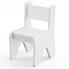 Стільчик для дитячої кімнати 55×37×33 дитячий зручний стілець для ігор, білий